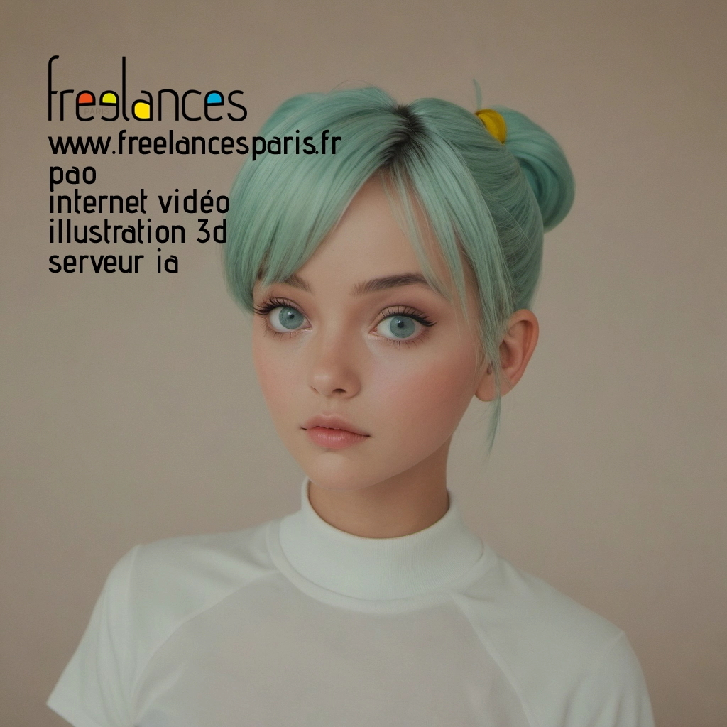 Pao mise en page internet vidéo illustration 3d serveur IA générative AI freelance paris studio de création magazines 8l8iri30